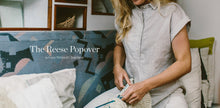 Load image into Gallery viewer, The Reese Popover in Grey Striped Chambray