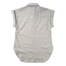 Load image into Gallery viewer, The Reese Popover in Grey Striped Chambray