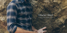 Load image into Gallery viewer, The Glacier Shirt in Navy &amp; Grey Shadow Plaid
