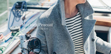 Load image into Gallery viewer, The Mariner Peacoat in Ash Donegal Lambswool
