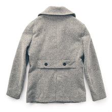 Load image into Gallery viewer, The Mariner Peacoat in Ash Donegal Lambswool
