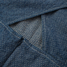 Load image into Gallery viewer, The Audrey Dress in Indigo Jacquard
