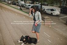 Load image into Gallery viewer, The Eva Dress in Indigo Stripe
