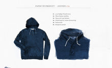 Load image into Gallery viewer, Indigo 3 Button Hooded Sweatshirt
