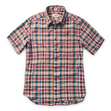 Load image into Gallery viewer, The Short Sleeve California in Red Madras
