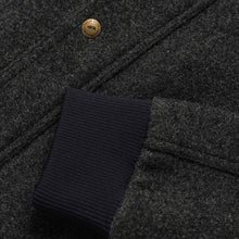 Load image into Gallery viewer, The Bomber Jacket in Charcoal Wool
