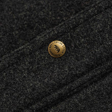 Load image into Gallery viewer, The Bomber Jacket in Charcoal Wool
