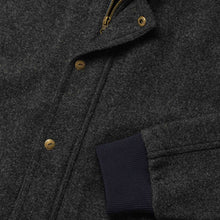 Load image into Gallery viewer, The Bomber Jacket in Charcoal Wool
