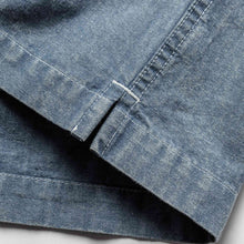 Load image into Gallery viewer, The Short Sleeve Popover in Blue Chambray
