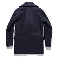 Load image into Gallery viewer, The Mendocino Peacoat in Navy Melton Wool
