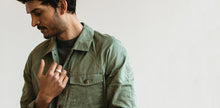 Load image into Gallery viewer, The Lombardi Jacket in Olive Dry Wax
