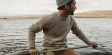 Load image into Gallery viewer, The Fisherman Sweater in Natural Melange
