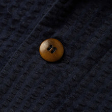 Load image into Gallery viewer, The Hemingway in Navy Seersucker
