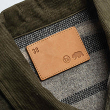 Load image into Gallery viewer, The Lined Long Haul Jacket in Olive Waxed Canvas
