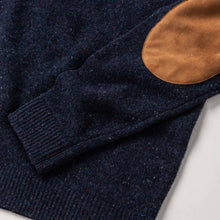 Load image into Gallery viewer, The Hardtack Sweater in Navy Donegal
